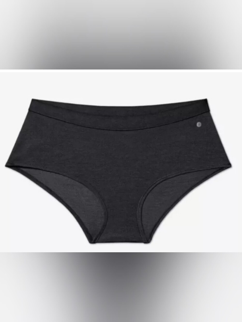 XXL Women's Shortie Underwear Allbirds True Black Mid Rise